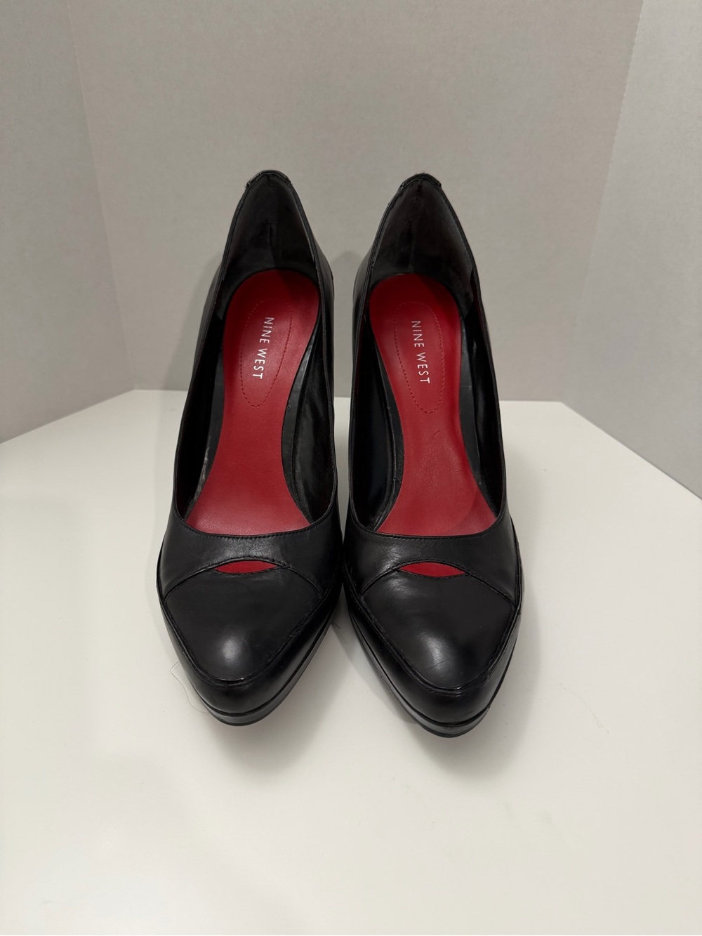 Nine West Black Pumps with Red Insole